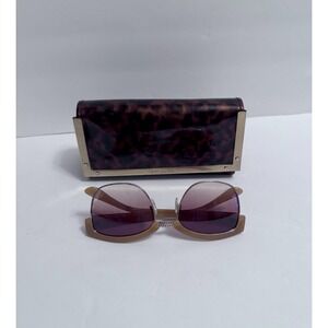 Tory‎ Burch Sunglasses Women Case included. Gold nose piece Blonde plastic